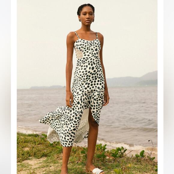 PatBO BOSSA LACE TRIM CORSET MAXI DRESS Size 4 S - Picture 5 of 9